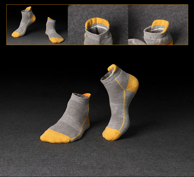 Sports Men Socks Protection Ankle Cushioning Shock Breathable Socks