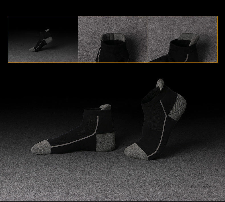 Sports Men Socks Protection Ankle Cushioning Shock Breathable Socks