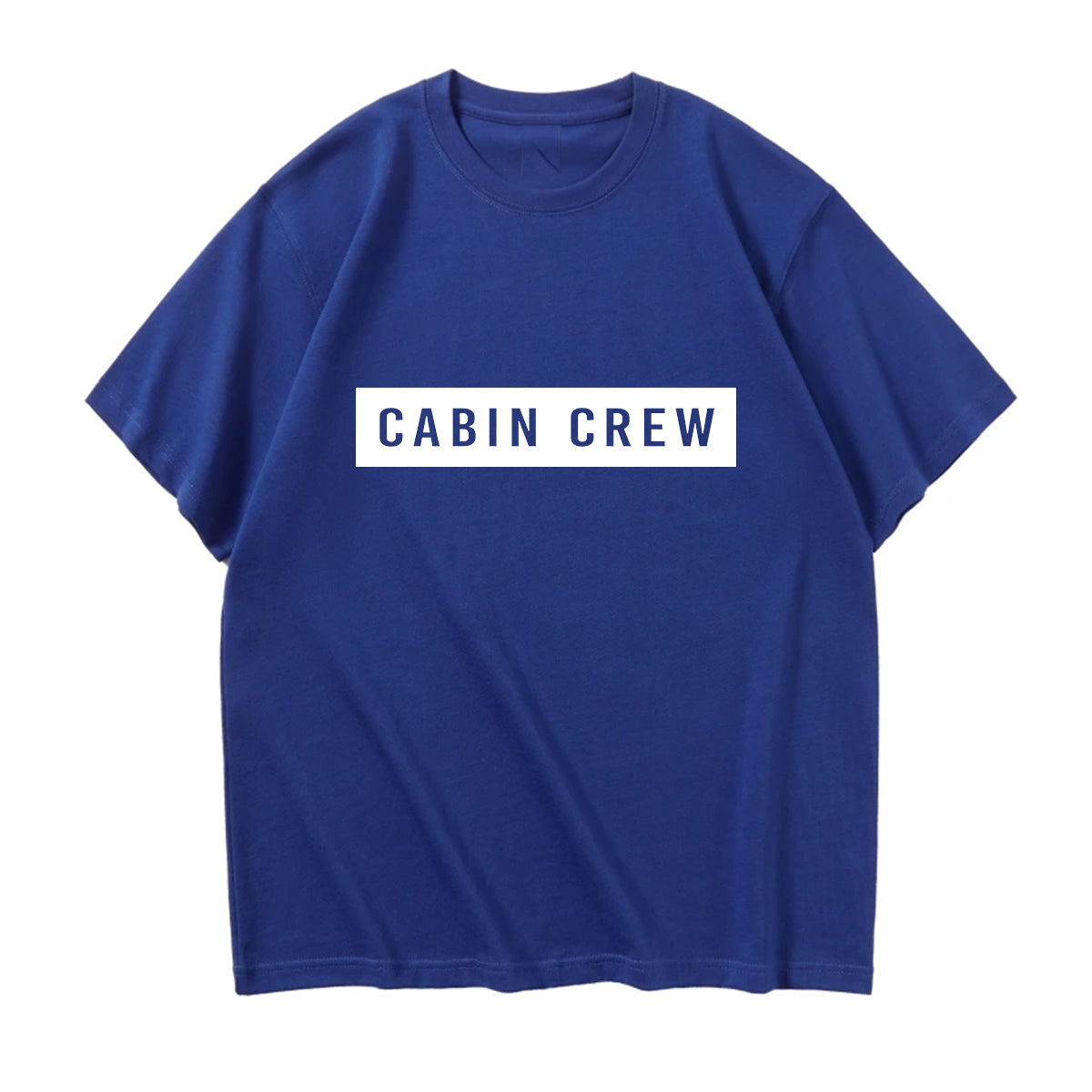 Cabin Crew Text Designed Relax Fit T-Shirts