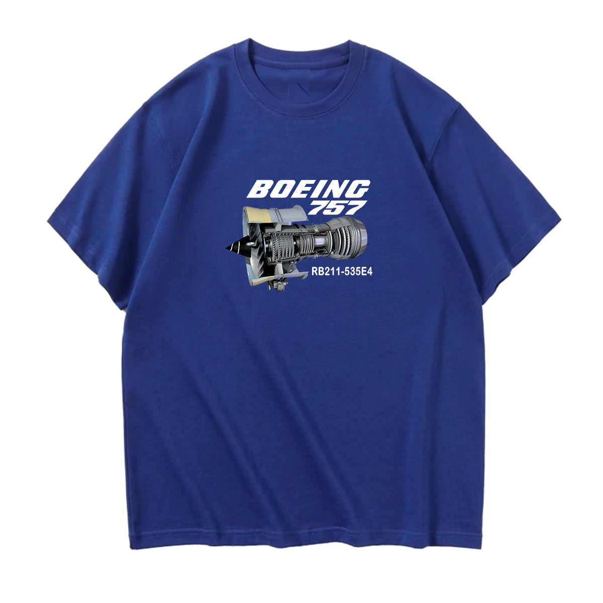 Boeing 757 & Rolls Royce Engine (RB211) Designed Relax Fit T-Shirts