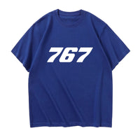 Thumbnail for 767 Flat Text Designed Relax Fit T-Shirts