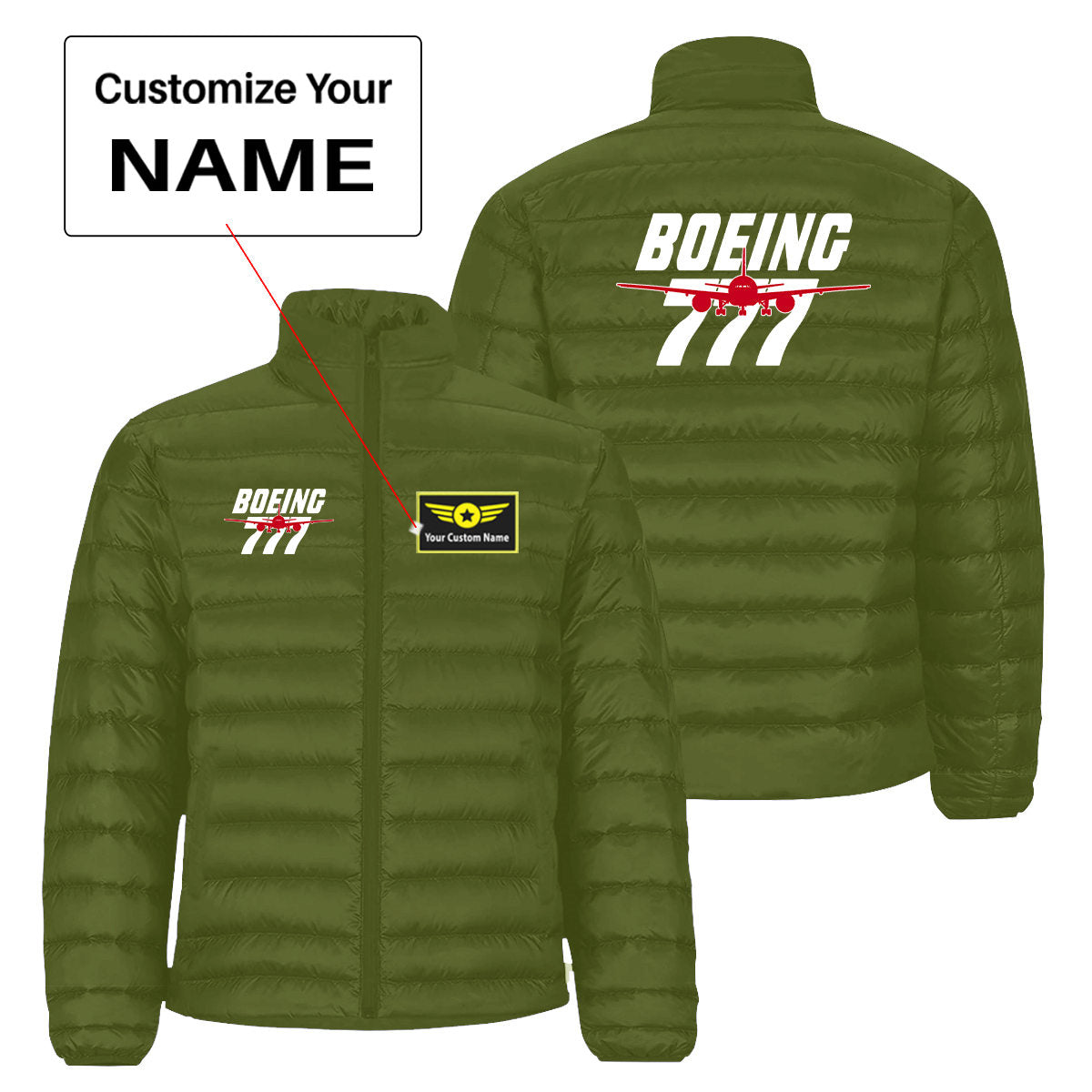 Amazing Boeing 777 Designed Padded Jackets