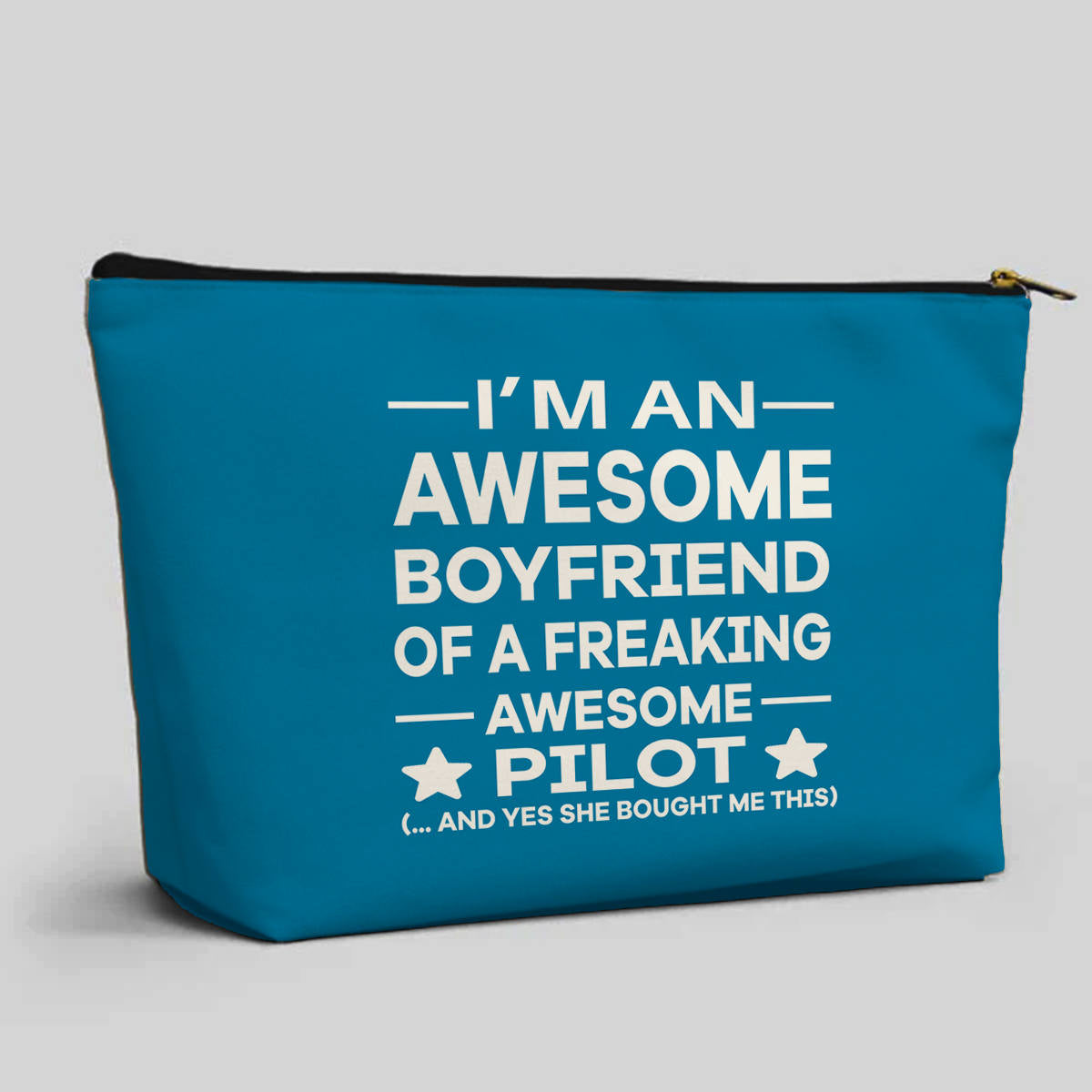 I am an Awesome Boyfriend Designed Zipper Pouch