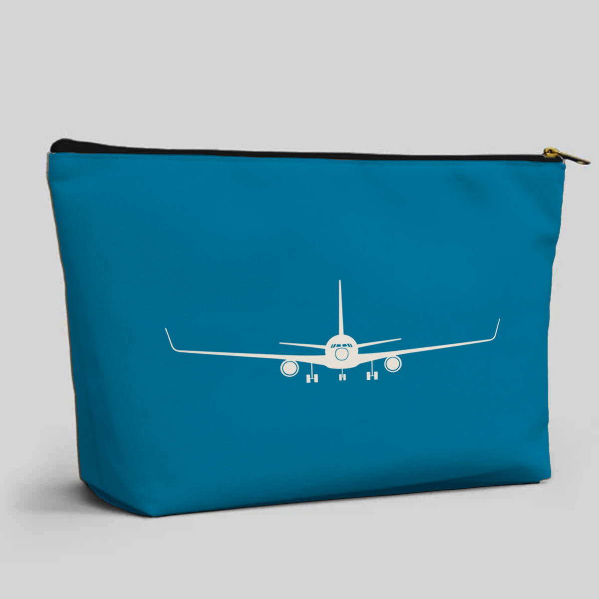 Boeing 767 Silhouette Designed Zipper Pouch