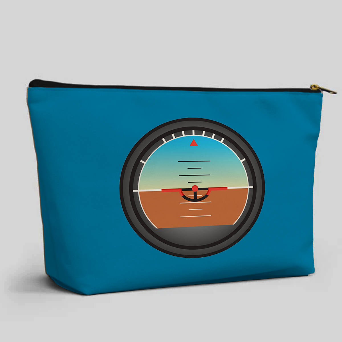 Airplane Instruments (Gyro Horizon) Designed Zipper Pouch