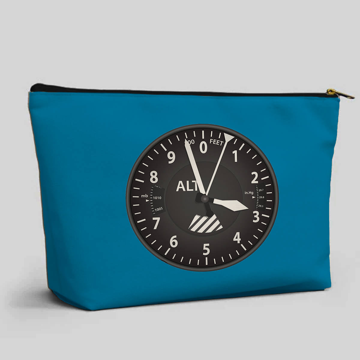 Airplane Instruments (Altitude) Designed Zipper Pouch