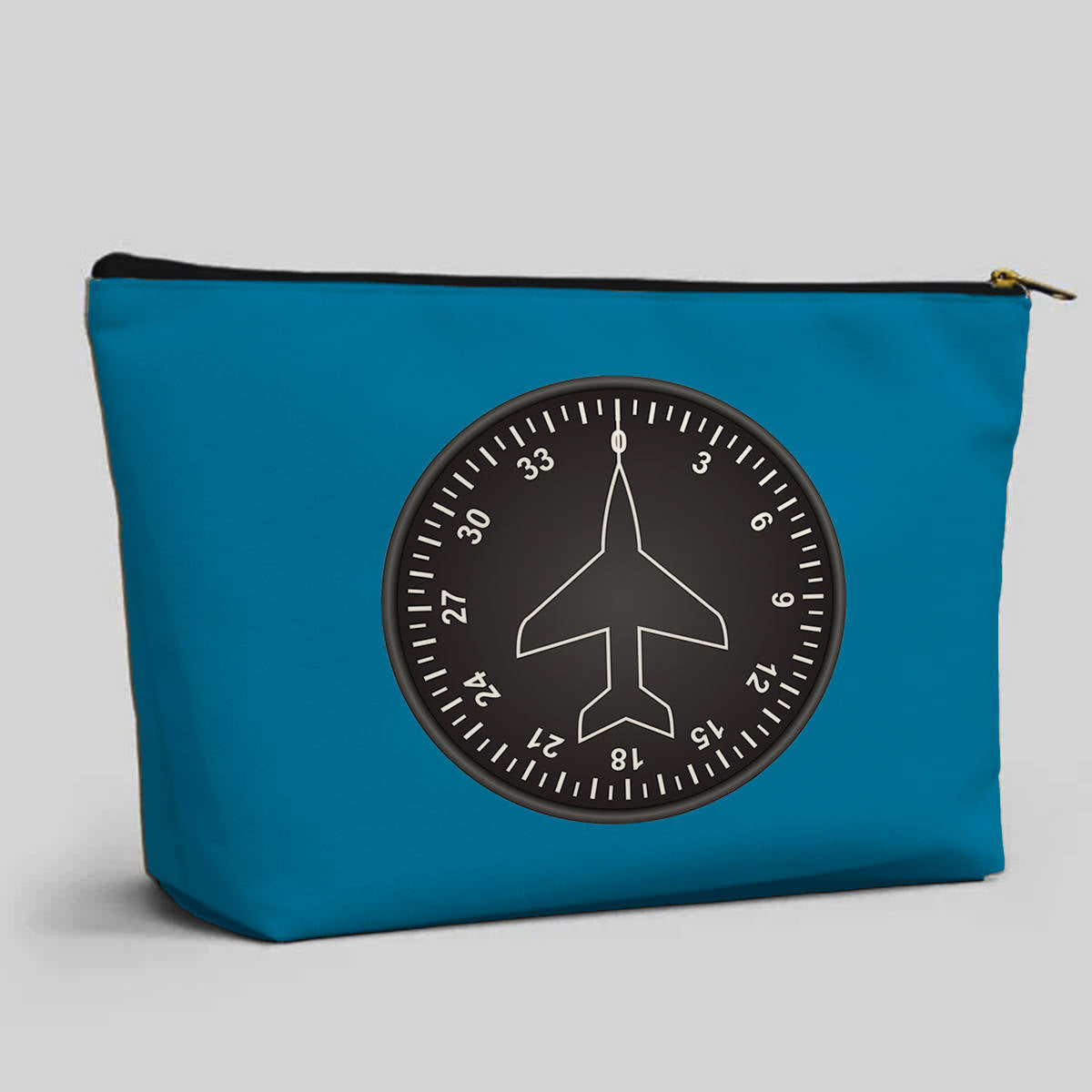 Airplane Instruments (Heading 2) Designed Zipper Pouch