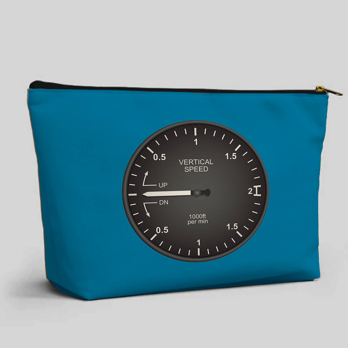 Airplane Instruments (Vertical Speed 2) Designed Zipper Pouch