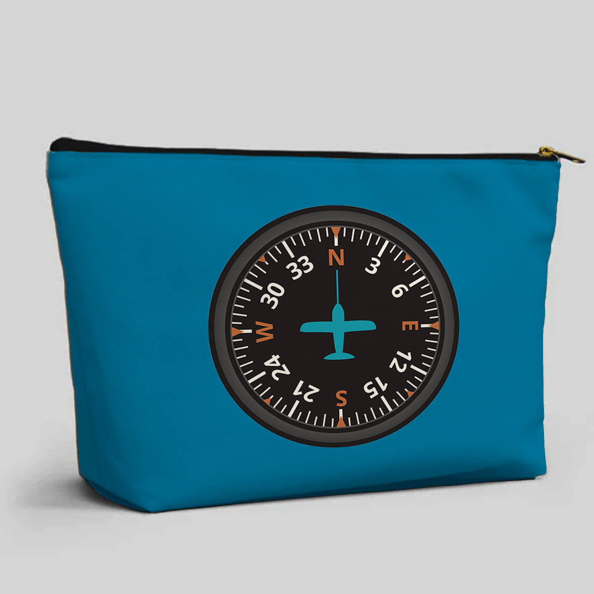Airplane Instruments (Heading) Designed Zipper Pouch