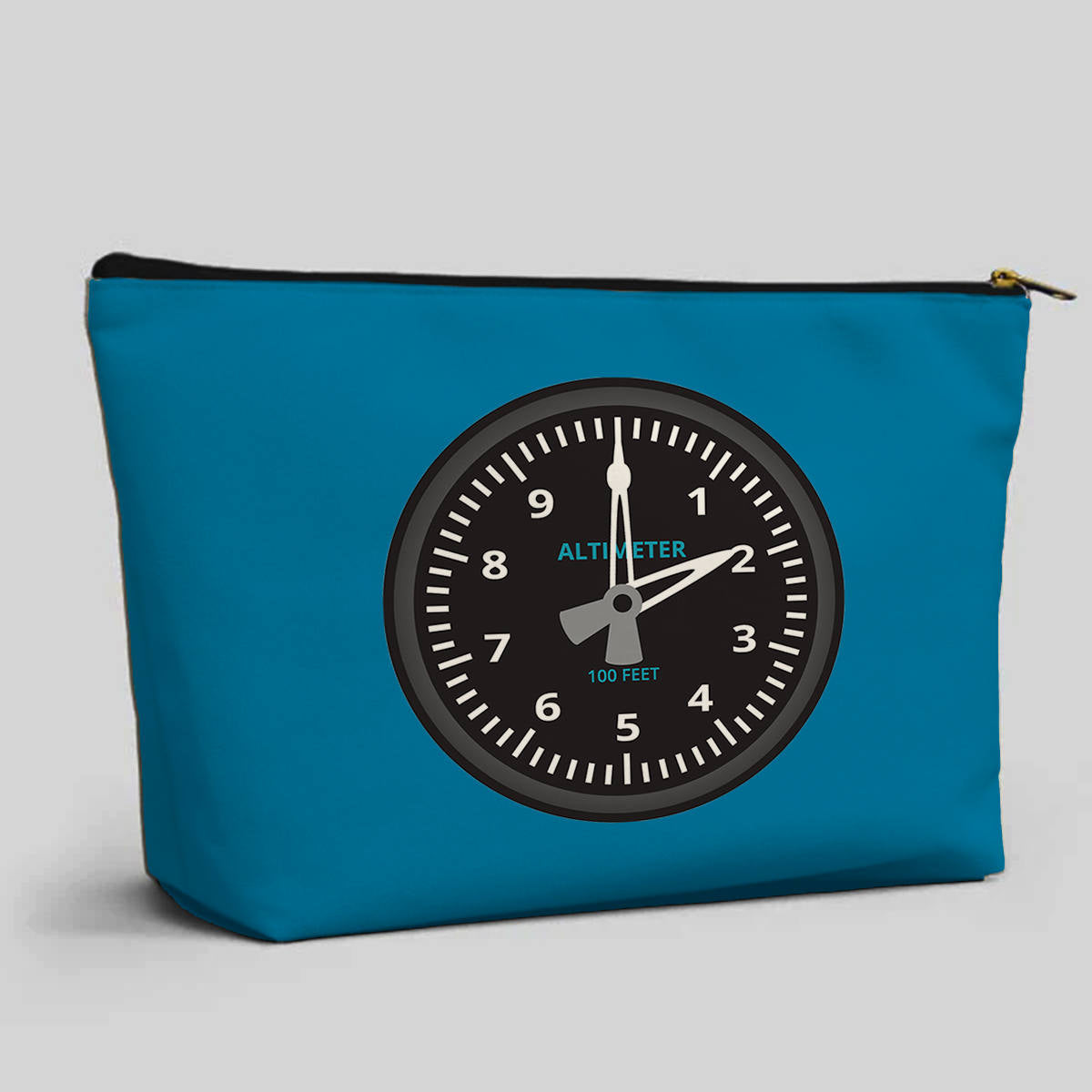 Airplane Instruments (Altimeter) Designed Zipper Pouch