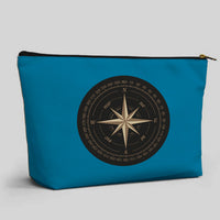 Thumbnail for Black Vintage Style Compass Designed Zipper Pouch