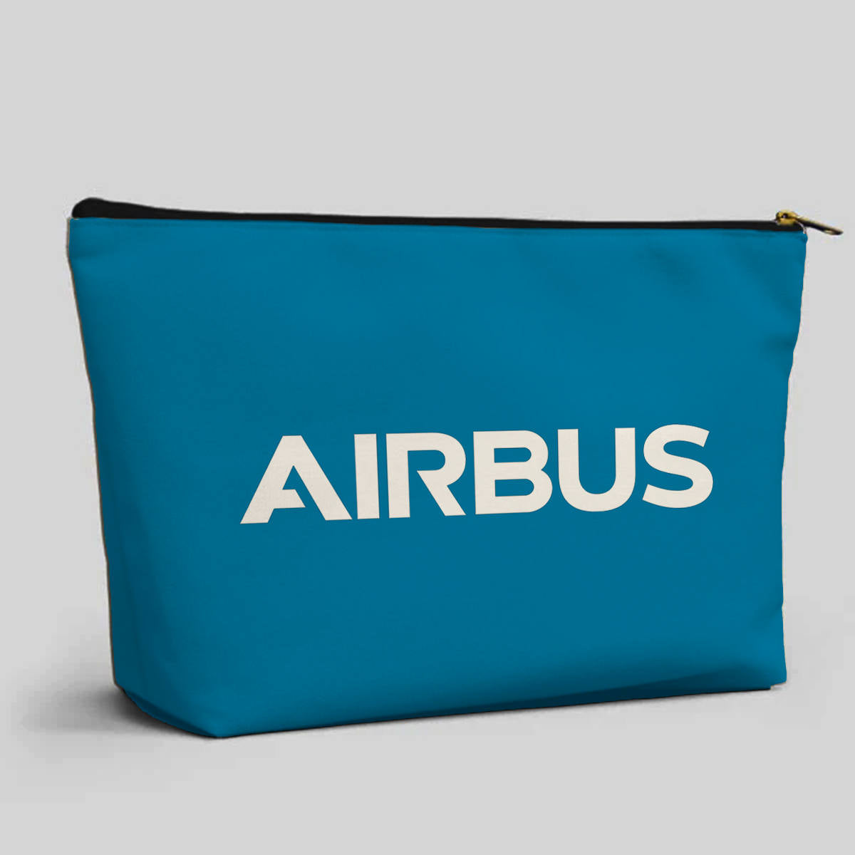 Airbus & Text Designed Zipper Pouch