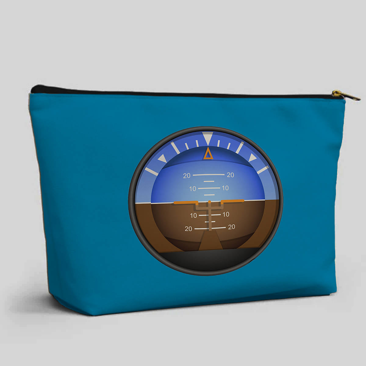 Airplane Instruments (Gyro Horizon 2) Designed Zipper Pouch