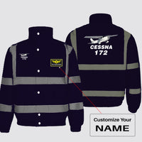 Thumbnail for The Cessna 172 Designed Reflective Winter Jackets
