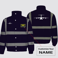Thumbnail for Airbus A400M Silhouette Designed Reflective Winter Jackets
