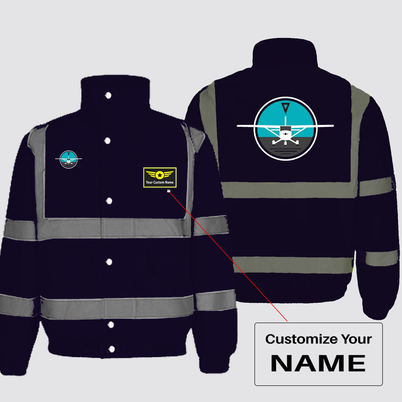 Cessna & Gyro Designed Reflective Winter Jackets
