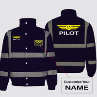 Thumbnail for Pilot & Badge Designed Reflective Winter Jackets