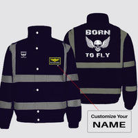 Thumbnail for Born To Fly SKELETON Designed Reflective Winter Jackets