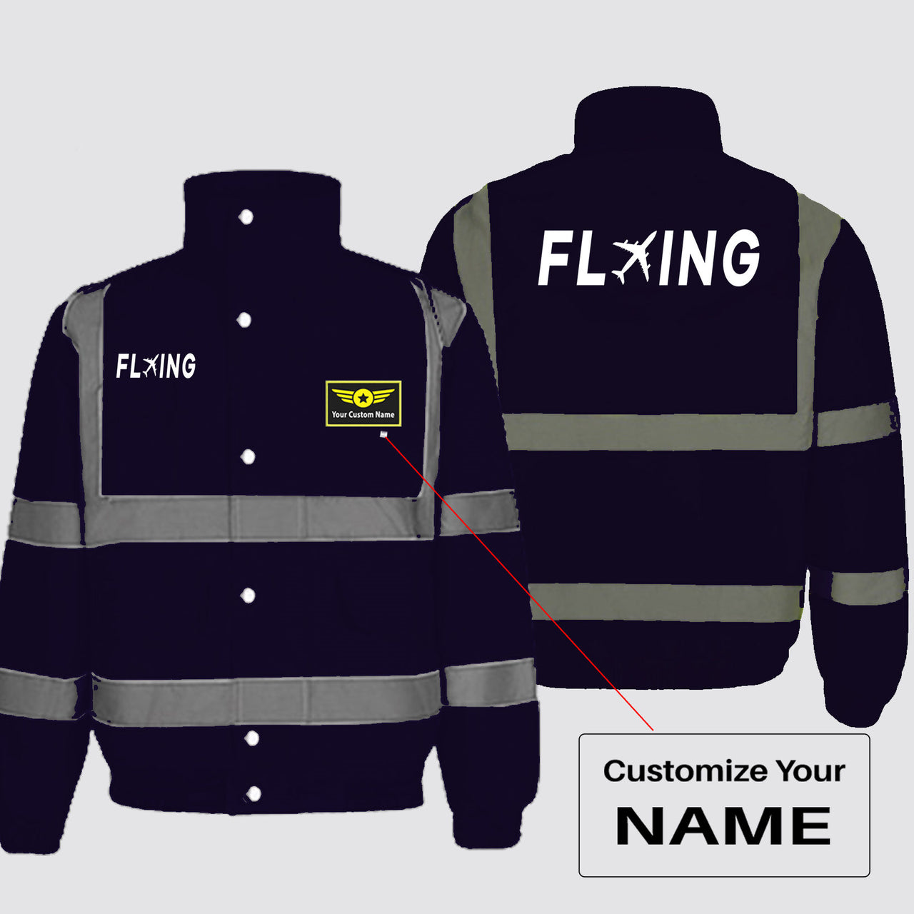 Flying Designed Reflective Winter Jackets