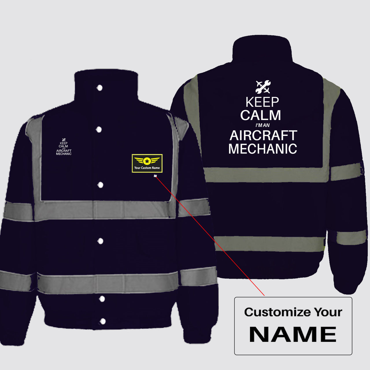 Aircraft Mechanic Designed Reflective Winter Jackets