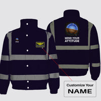 Thumbnail for Mind Your Attitude Designed Reflective Winter Jackets
