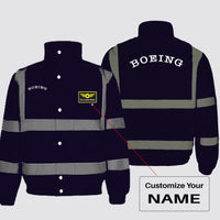 Thumbnail for Special BOEING Text Designed Reflective Winter Jackets
