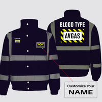 Thumbnail for Blood Type AVGAS Designed Reflective Winter Jackets