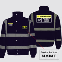 Thumbnail for Warning May Constantly Talk About Aviation Designed Reflective Winter Jackets