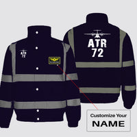 Thumbnail for ATR-72 & Plane Designed Reflective Winter Jackets