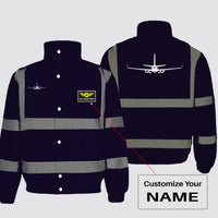Thumbnail for Boeing 737-800NG Silhouette Designed Reflective Winter Jackets
