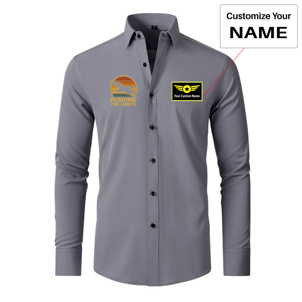 Pushing The Limits Retro Designed Long Sleeve Shirts