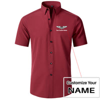 Thumbnail for Custom Name (Military Badge) Design Super Quality Short Sleeve Shirts