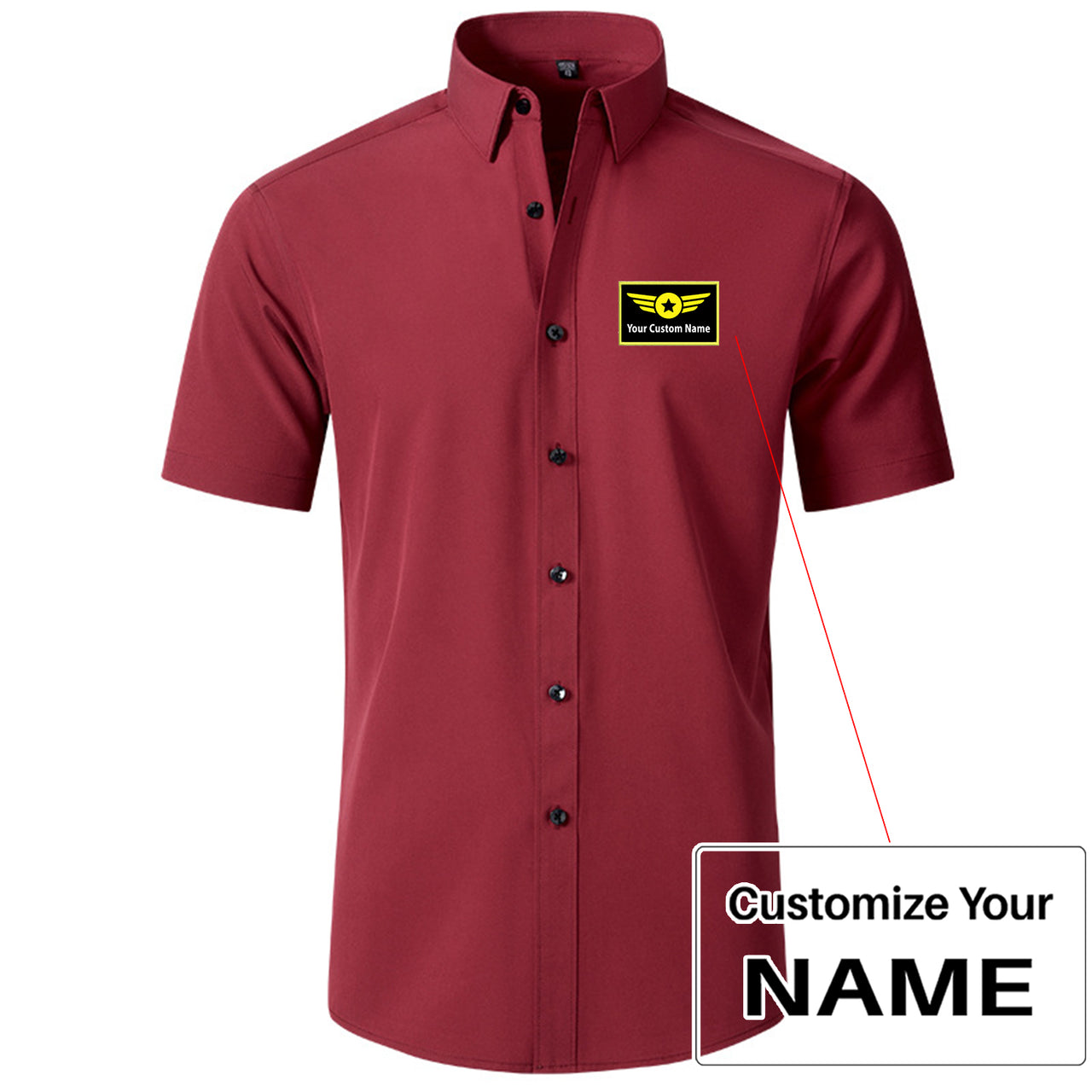 Custom Name (Special Badge) Design Super Quality Short Sleeve Shirts