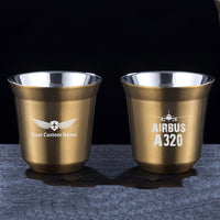 Thumbnail for Airbus A320 & Plane Designed Double Wall Stainless Steel Coffee Mugs