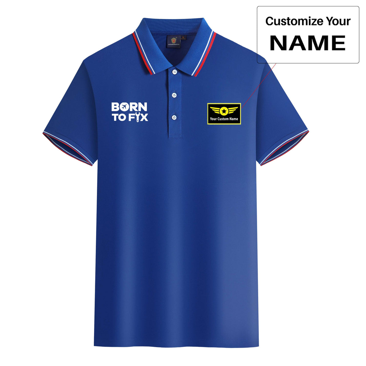 Born To Fix Airplanes Designed Stylish Polo T-Shirts