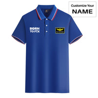 Thumbnail for Born To Fix Airplanes Designed Stylish Polo T-Shirts