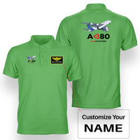 Thumbnail for Airbus A380 Love at first flight Designed Double Side Polo T-Shirts
