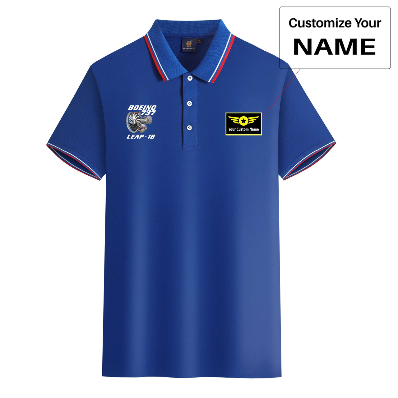 Boeing 737 & Leap 1B Designed Stylish Polo T-Shirts