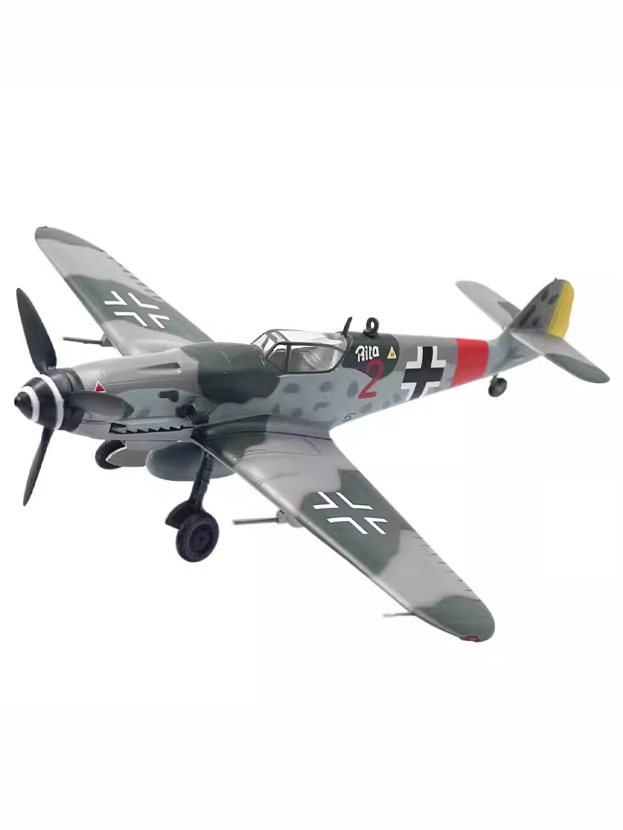 1:72 German World War II Messerschmitt Bf 109 Fighter Aircraft Airplane Model