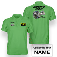 Thumbnail for Boeing 747 & GENX Engine Designed Double Side Polo T-Shirts