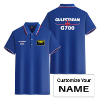 Thumbnail for Amazing Gulfstream G700 Designed Stylish Polo T-Shirts (Double-Side)