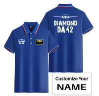 Thumbnail for Diamond DA42 & Plane Designed Stylish Polo T-Shirts (Double-Side)