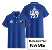 Thumbnail for Boeing 727 & Plane Designed Stylish Polo T-Shirts (Double-Side)