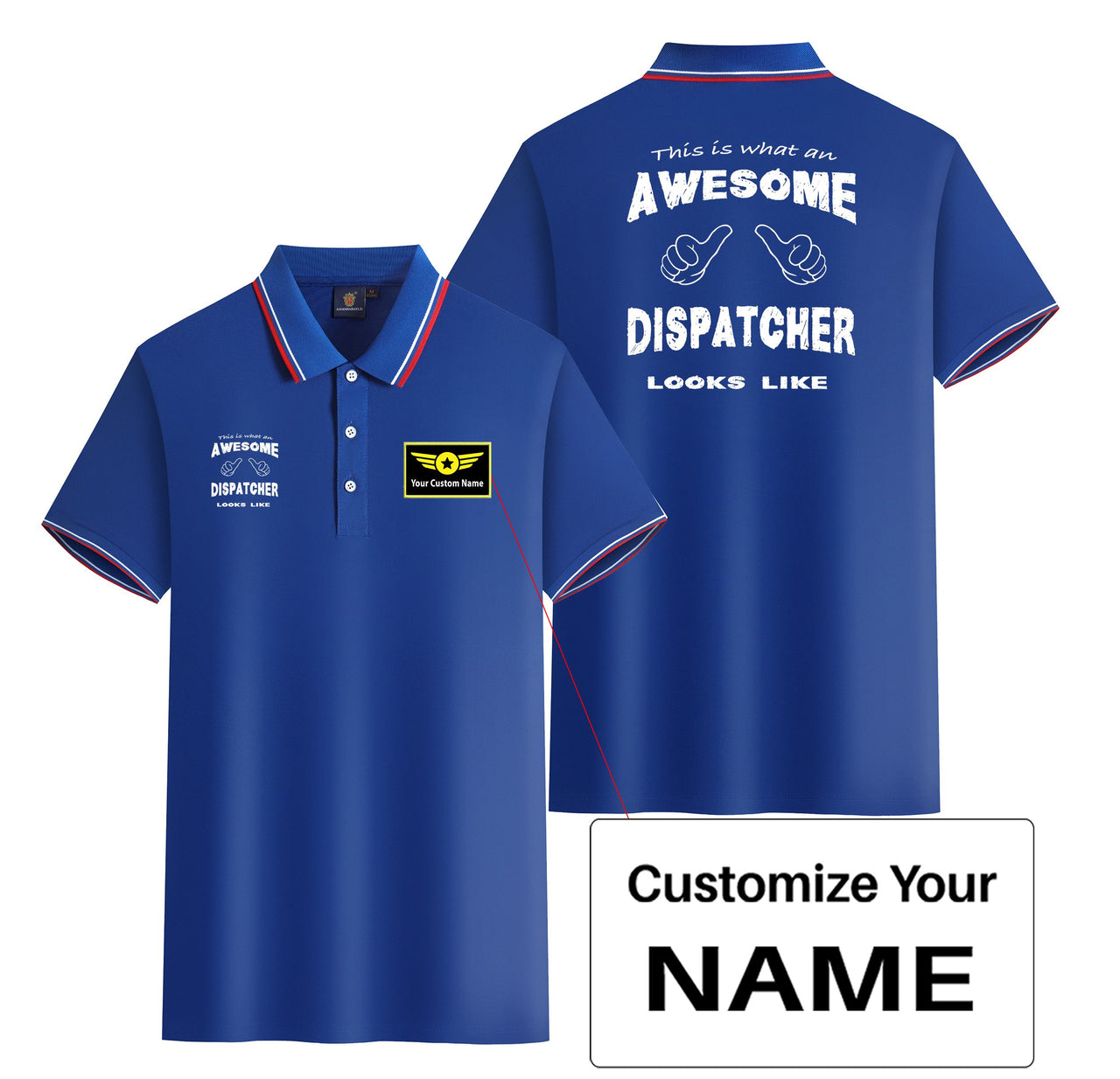Dispatcher Designed Stylish Polo T-Shirts (Double-Side)
