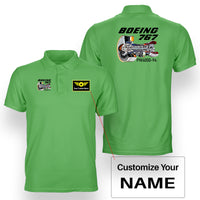 Thumbnail for Boeing 767 Engine (PW4000-94) Designed Double Side Polo T-Shirts