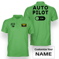 Thumbnail for Auto Pilot ON Designed Double Side Polo T-Shirts