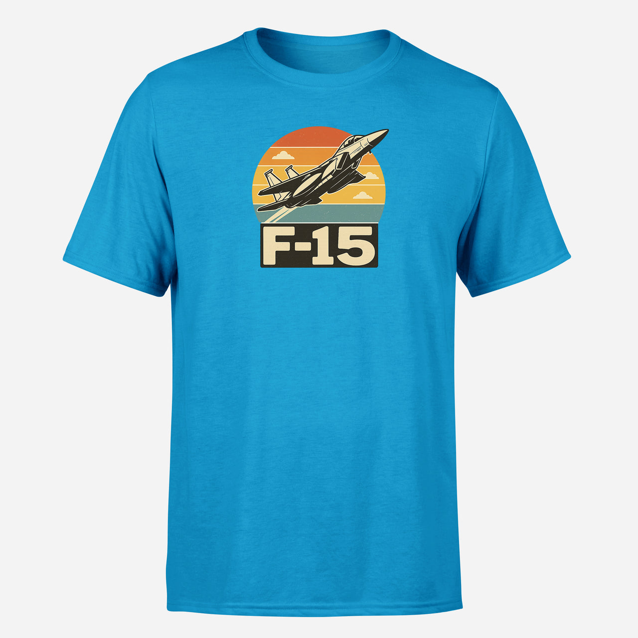 Retro Fighter Jet F15 Design Super Quality T-Shirts