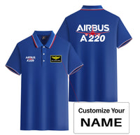 Thumbnail for Amazing Airbus A220 Designed Stylish Polo T-Shirts (Double-Side)