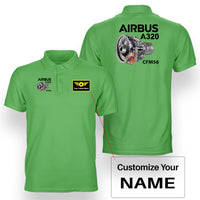 Thumbnail for Airbus A320 & CFM56 Engine Designed Double Side Polo T-Shirts