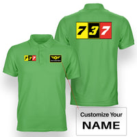 Thumbnail for Flat Colourful 737 Designed Double Side Polo T-Shirts